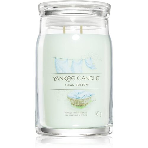 Yankee Candle Clean Cotton di&amp;scaron;eča sveča Signature 567 g Slike