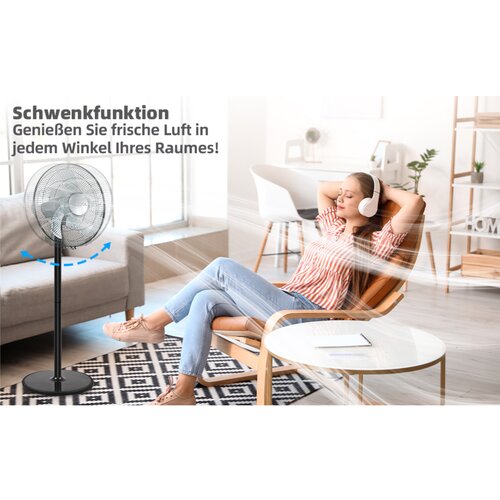 BE COOL ventilator BC40STTI2202 40cm 2 u 1 crni Slike