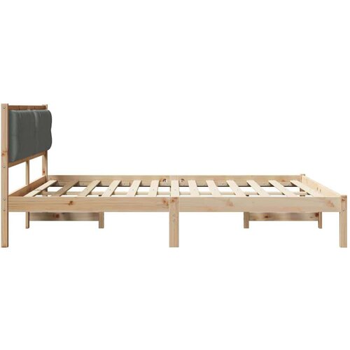  Okvir za krevet Tamno siva 160 x 200 cm tkanina Slike