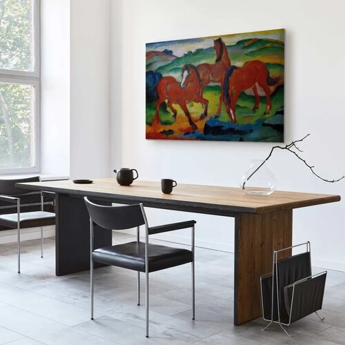  Slika - Franz Marc &amp;ndash; The Red Horses (Grazing Horses IV) 60x40 Standard Slike