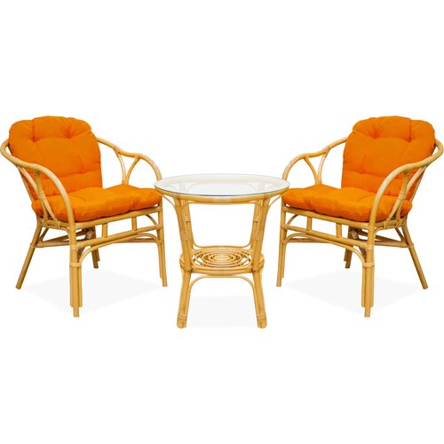  Garnitura od ratana SITA AGA MR3004-Orange - svijetlo smeđa/narančasta Cijene
