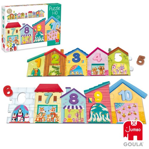 Goula puzzle &amp;scaron;tevilke 1-10 Slike