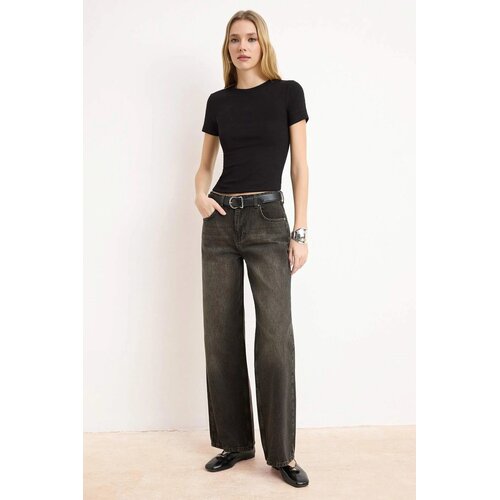 TRENDYOLMILLA ženski pantalone model Twoaw26Je00007, braon-braon Slike