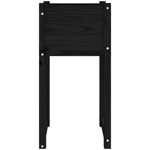  Sadilice 2 kom crne 40x40x81 cm od masivne borovine Slike