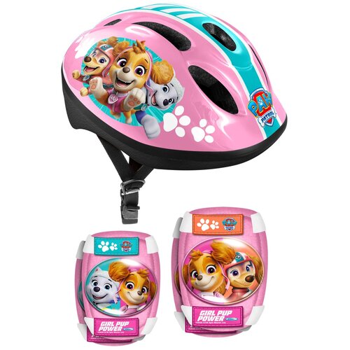 Stamp kaciga, štitnici za koljena i laktove Paw Patrol ružičasta Cene