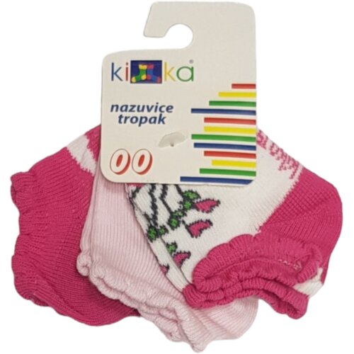 Kika Set čarapa za bebe, 3 komada, Roze Cene