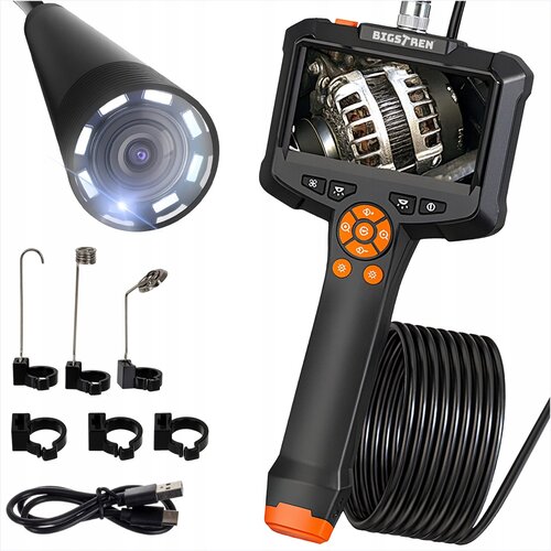 HD 5m ip67 usb 8led baterija. okomita endoskopska kamera za pregled 4.2 lcd Slike