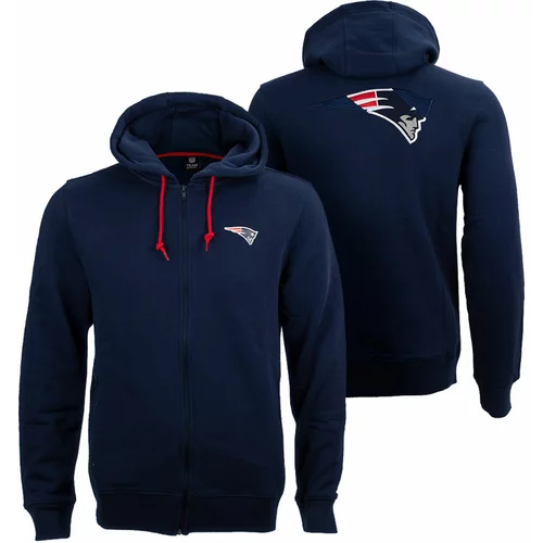 New England Patriots Oversized Split Print Zip Thru zip majica sa kapuljačom