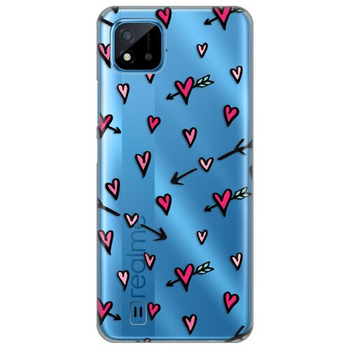  Maska silikonska print skin za realme C11 (2021)/C20 heart pattern Cene