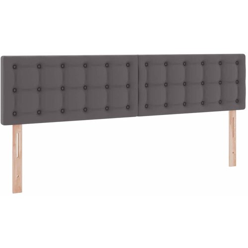  Krevet s od storage s madracem Siva 200 x 200 cm Lažna koža Slike