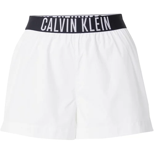 Calvin Klein Swimwear Kratke kopalne hlače črna / bela
