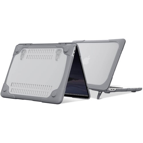 AVIZAR Macbook Pro 13'' 2020 Trden ovitek s popolno zaščito, konturni silikon - siv, (5000064116) Cene