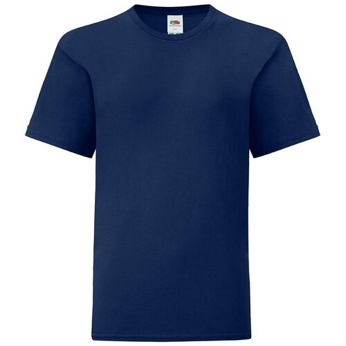 Fruit Of The Loom Navy blue children's t-shirt in combed cotton Cene