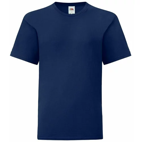 Fruit Of The Loom Navy blue children's t-shirt in combed cotton