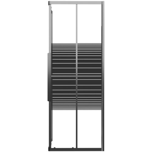  Prugasta tu&amp;scaron;-kabina ESG 80 x 80 x 180 cm crna Slike