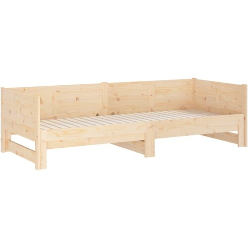  Dnevni krevet na izvlačenje masivna borovina 2x(80x200) cm Slike