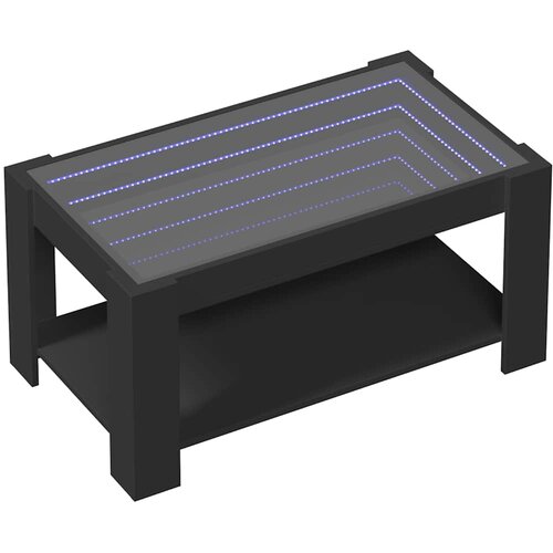  Stolić za kavu LED crni 93x53x45 cm od konstruiranog drva Slike