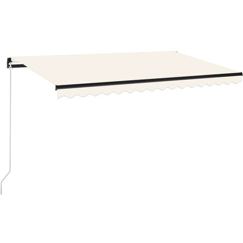 VidaXL Tenda na ručno uvlačenje 400 x 350 cm krem Slike