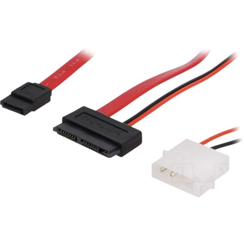 Goobay Kabal Micro SATA na Molex na SATA L-tip mu&amp;scaron;ki 6 Gb/s 30cm Slike