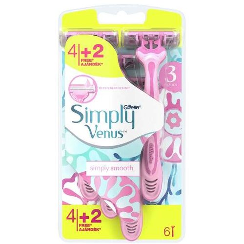 Venus gillette Simply 3 Ženski brijač, 6 komada Cene