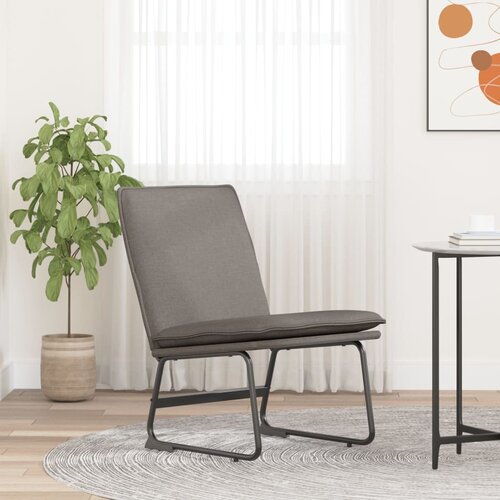 VidaXL Ležaljka smeđesiva 52 x 75 x 76 cm od tkanine Slike