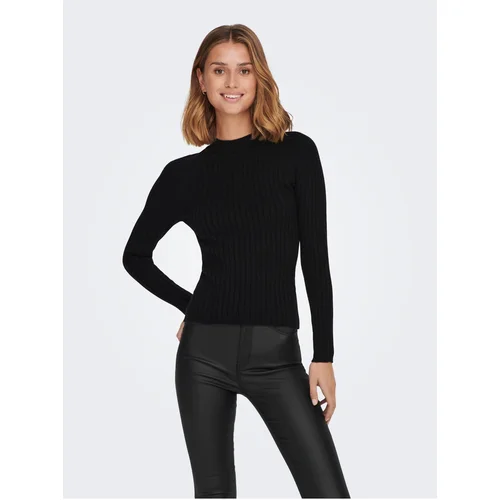 JDY Black Women's Ribbed Sweater Magda - Ladies