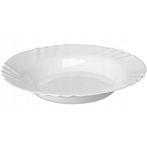 KADAX Globok krožnik za večerjo 23 cm za juho Belo steklo Veliki stekleni krožniki, (5000355349) Cene