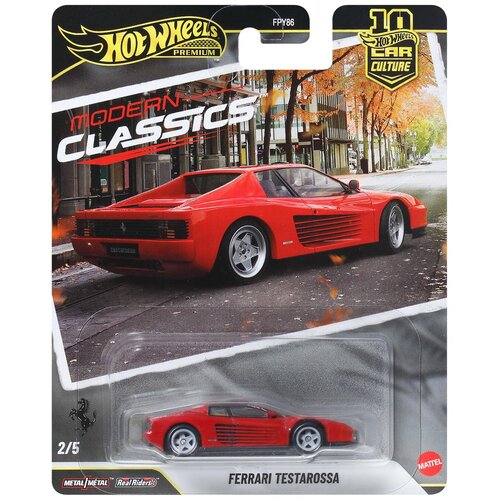 Mattel Hot Wheels Premium: Cool-t&uacute;ra Ferrari Testarossa avtomobilček 1/64 - Cene