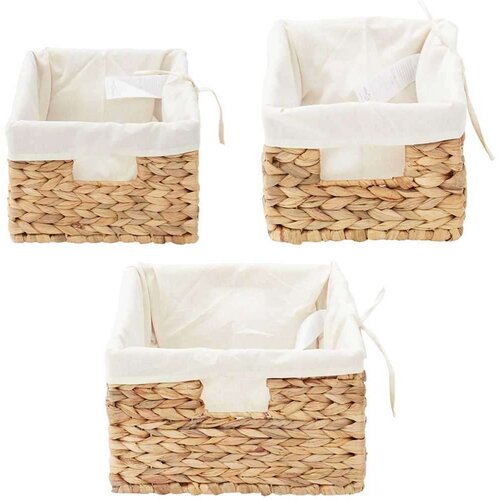  Ko&amp;scaron;are za shranjevanje 3 kos Vodna hijacinta 40 x 30 x 18 cm Slike