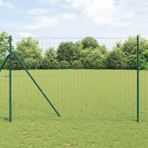 Euro ograda 1,6 x 10 m Željezo prekriveno PVC-om Zelena Cijene