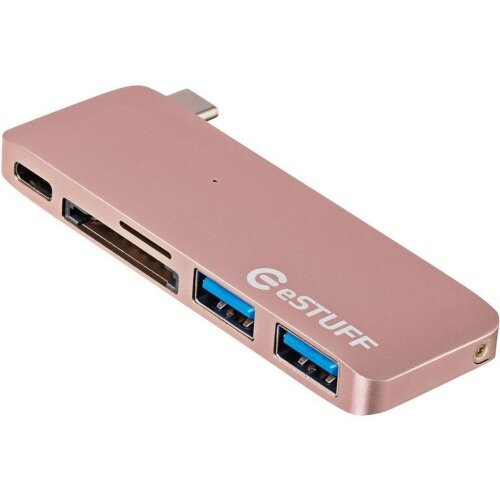 Estuff USB-C Hub Rose Allure Series 2x USB 3.0, PD 29W, čitalec kartic Cene