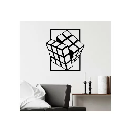 WALLXPERT Metalna zidna dekoracija, Rubik's Cube