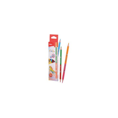 Deli DRVENE BOJICE DVOBOJNE 1/6 12 BOJA EC00500 Cene