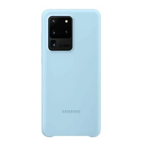Samsung original silikonski ovitek EF-PG988TLE za Galaxy S20 Ultra G988 - svetlo moder