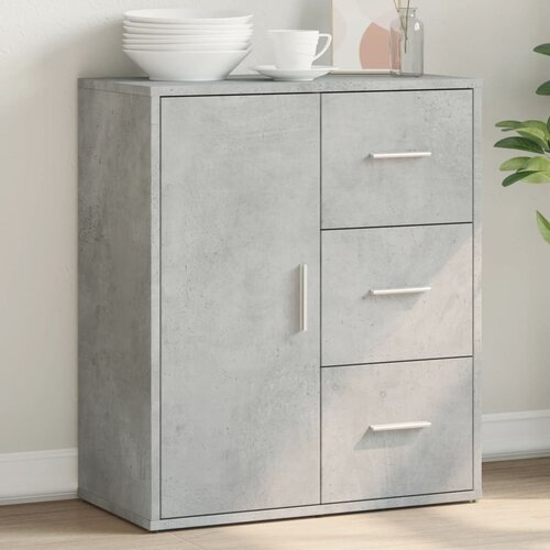 The Living Store Komoda betonsko siva 60x31x70 cm inženirski les - Komoda, (21661052) Slike