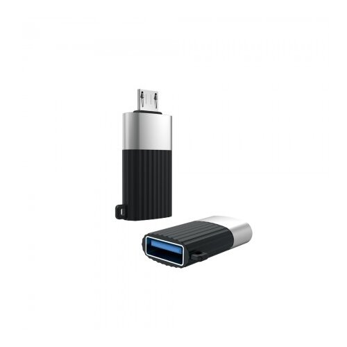 XO NB149-G adapter USB 2.0 na mikro USB, Crn Slike