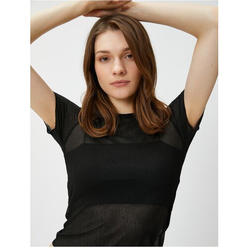 Koton Transparent T-Shirt Short Sleeve Slike