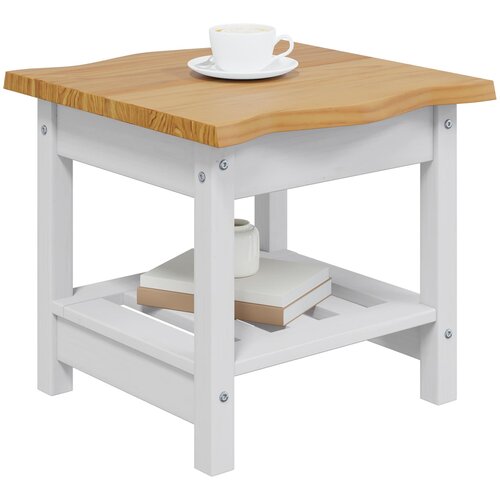  Bocni stol EKAI Bijela 50 x 50 x 45,5 cm Masivna borovina Slike