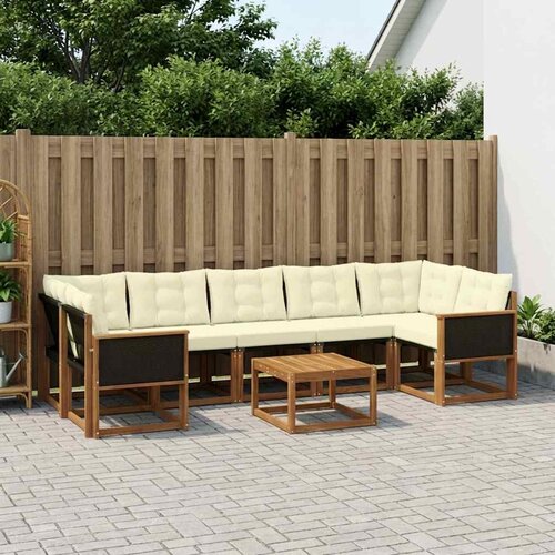 Set vanjskih sofa 8 kom. Prirodna i krem Cijene