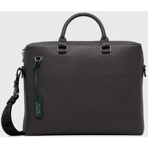 Coccinelle Kožna torba za laptop boja: tirkizna