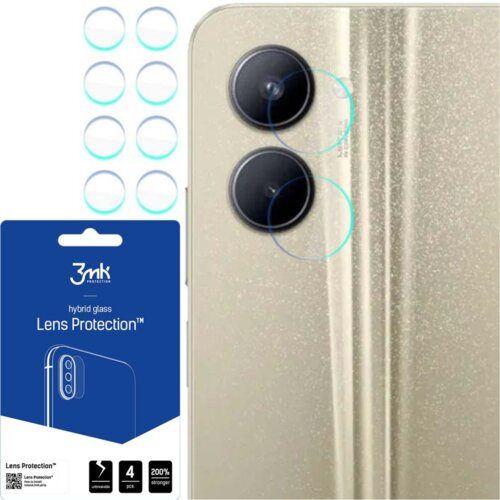 3mk 4x Staklo za kameru za Realme C33 - Prozirna Cijene