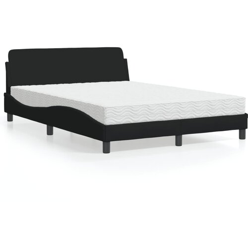Krevet s madracem Dover crni 140 x 190 cm od tkanine Cene
