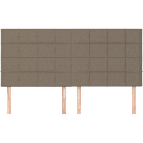  Uzglavlje boje taupe 200x5x118/128 cm tkanina Slike