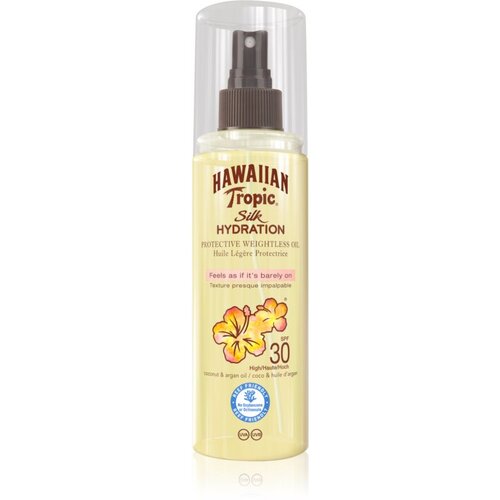 Hawaiian Tropic Silk Hydration SPF30 olje za sončenje za obraz in telo 150 ml Slike