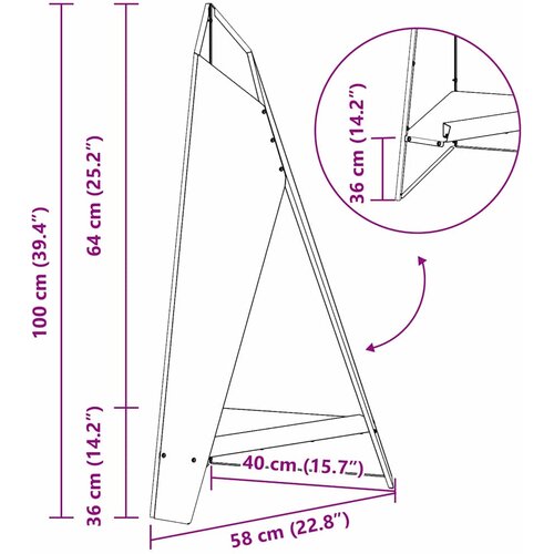  Kamin Crna 58 x 40 x 100 cm Čelik Slike