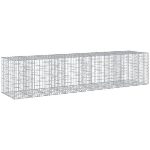  Gabionska ko&amp;scaron;ara s poklopcem 450x100x100 cm pocinčano željezo Slike