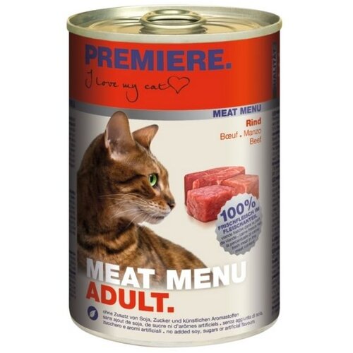Premiere Cat Meat Menu Adult govedina 400 g konzerva Cene