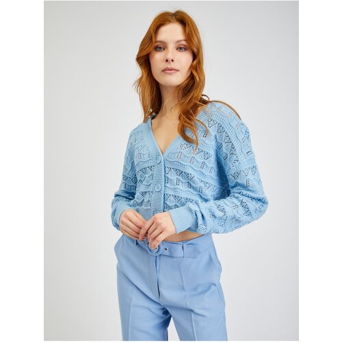 Orsay Light Blue Women&amp;#039;s Patterned Cardigan - Women Slike