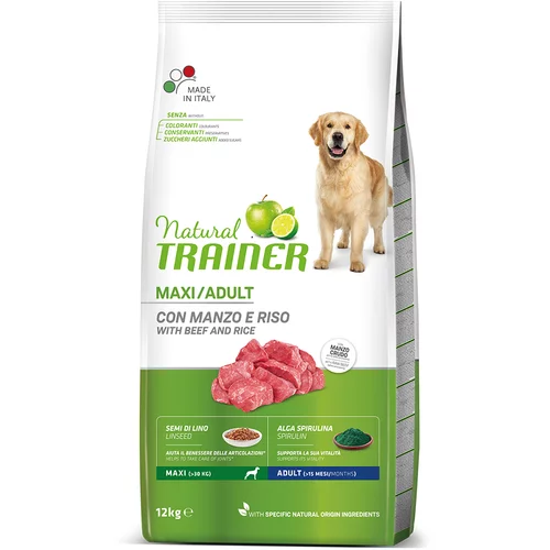 Trainer Natural Dog Nova Foods Trainer Natural Maxi govedina, riž in ginseng - 12 kg