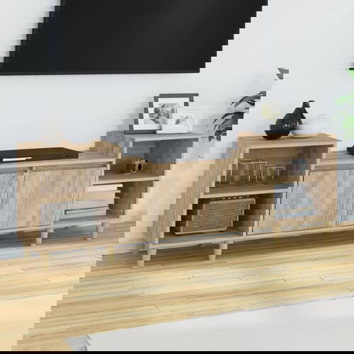 The Living Store TV omarica sonoma hrast 160x35x55 cm inženirski les - TV Omarica, (21375183) Slike